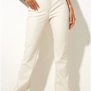 Motel Rocks Cream Flare Pants